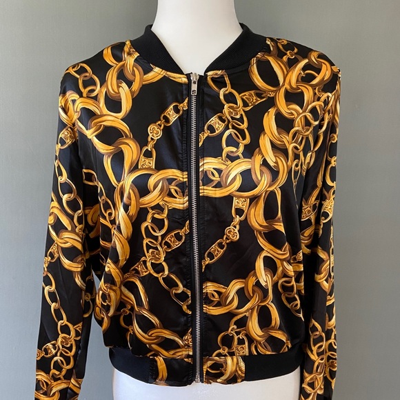 36 Point 5 Jackets & Blazers - 36Point5 Satin Bomber Jacket size M